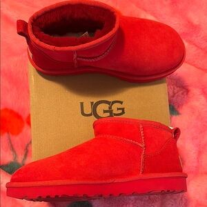 UGG Red Suede Boots